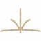 Ekena Millwork Davenport Rough Sawn Timber Gable Bracket, Douglas Fir, 108"W x 63"H x 2"D x 4"F, 14/12 Pitch GBW108X63X0204DAV00RDF - alternate 1